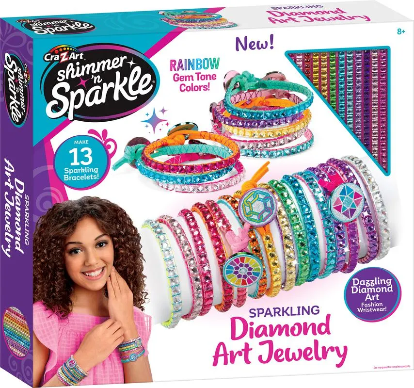 CRA-Z-ART SHIMMER 'N SPARKLE SPARKLING DIAMOND ART JEWELRY