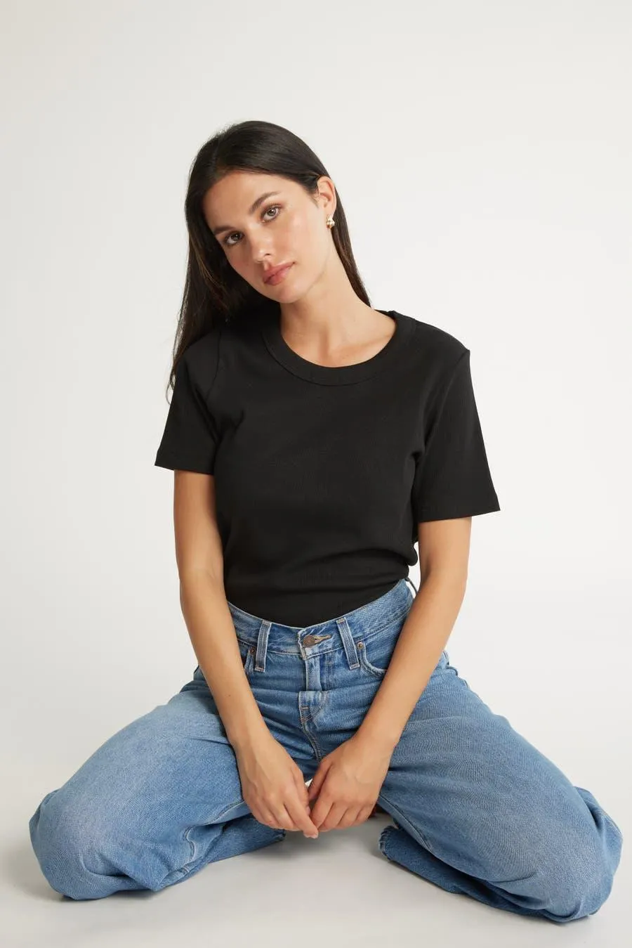 Peyton Cotton Rib Tee