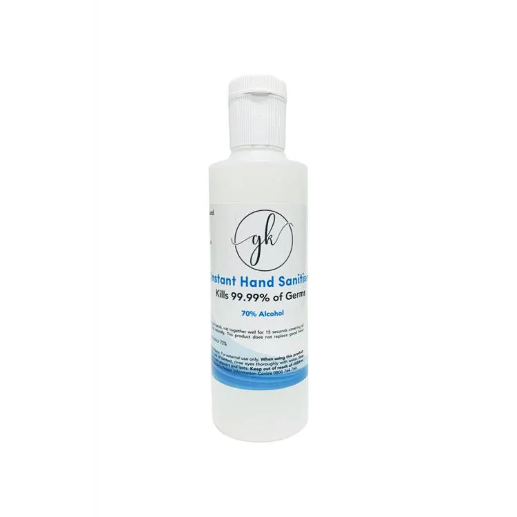 250ml GK Instant Hand Sanitiser - 70% Alcohol - Antibacterial Sanitizer Gel