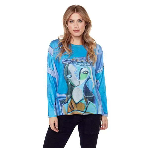 Imperial Blue Knit Top