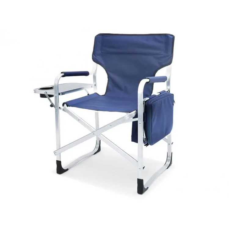 Aluminium Directors Chair with Side Table & Cooler Bag