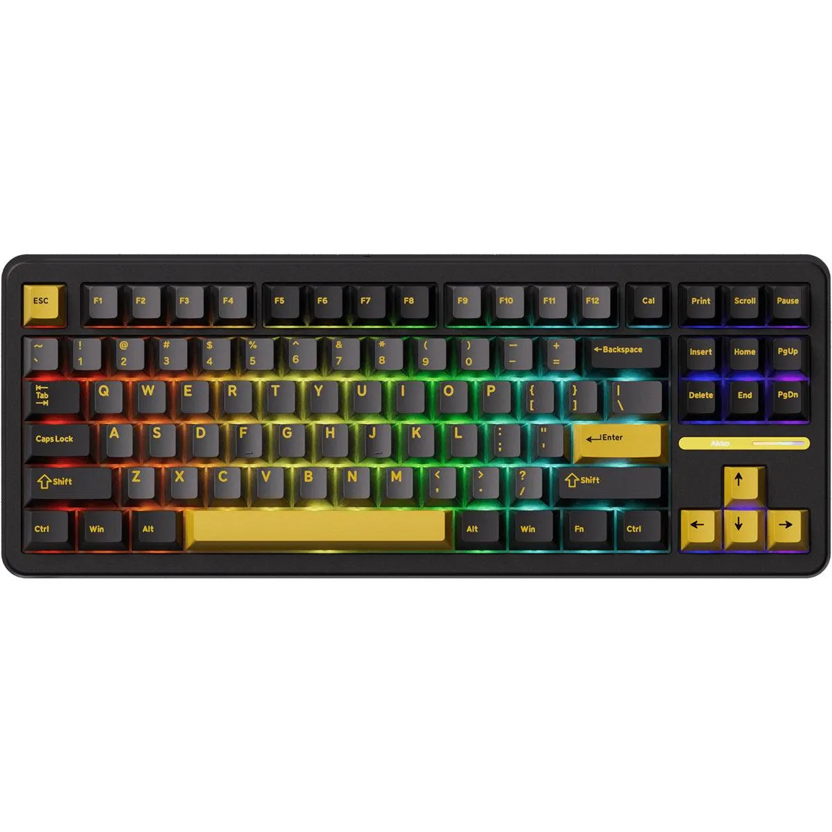 Akko Tac87 Black and Gold TKL RGB Wireless Mechanical Keyboard - Mirror Switch