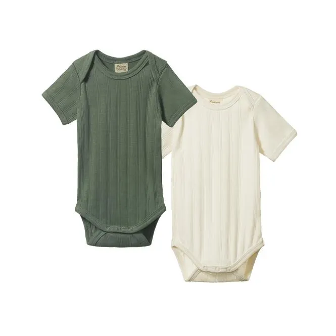 2 Pack Derby Short Sleeve Bodysuit