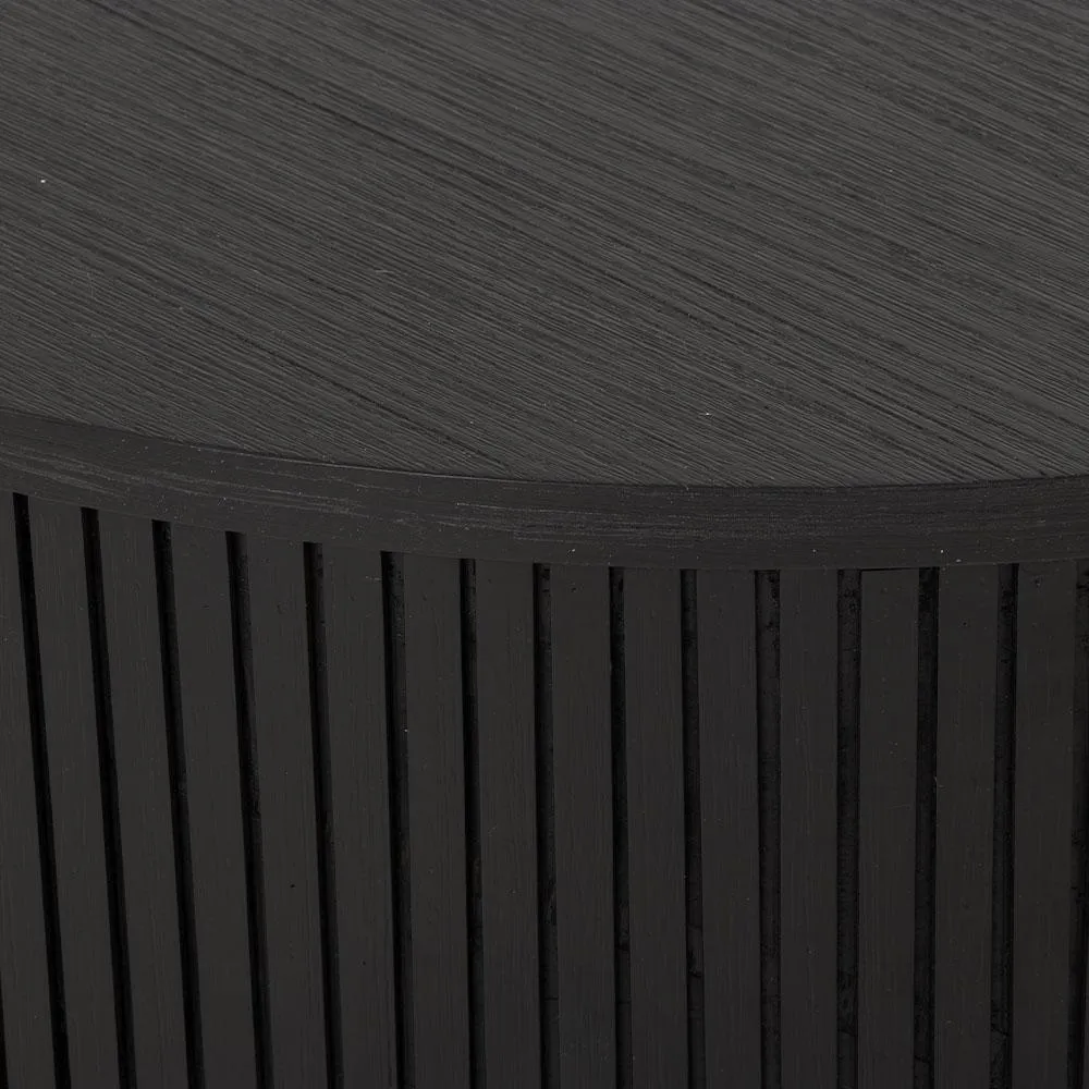 Oslo Round Coffee Table, Dark