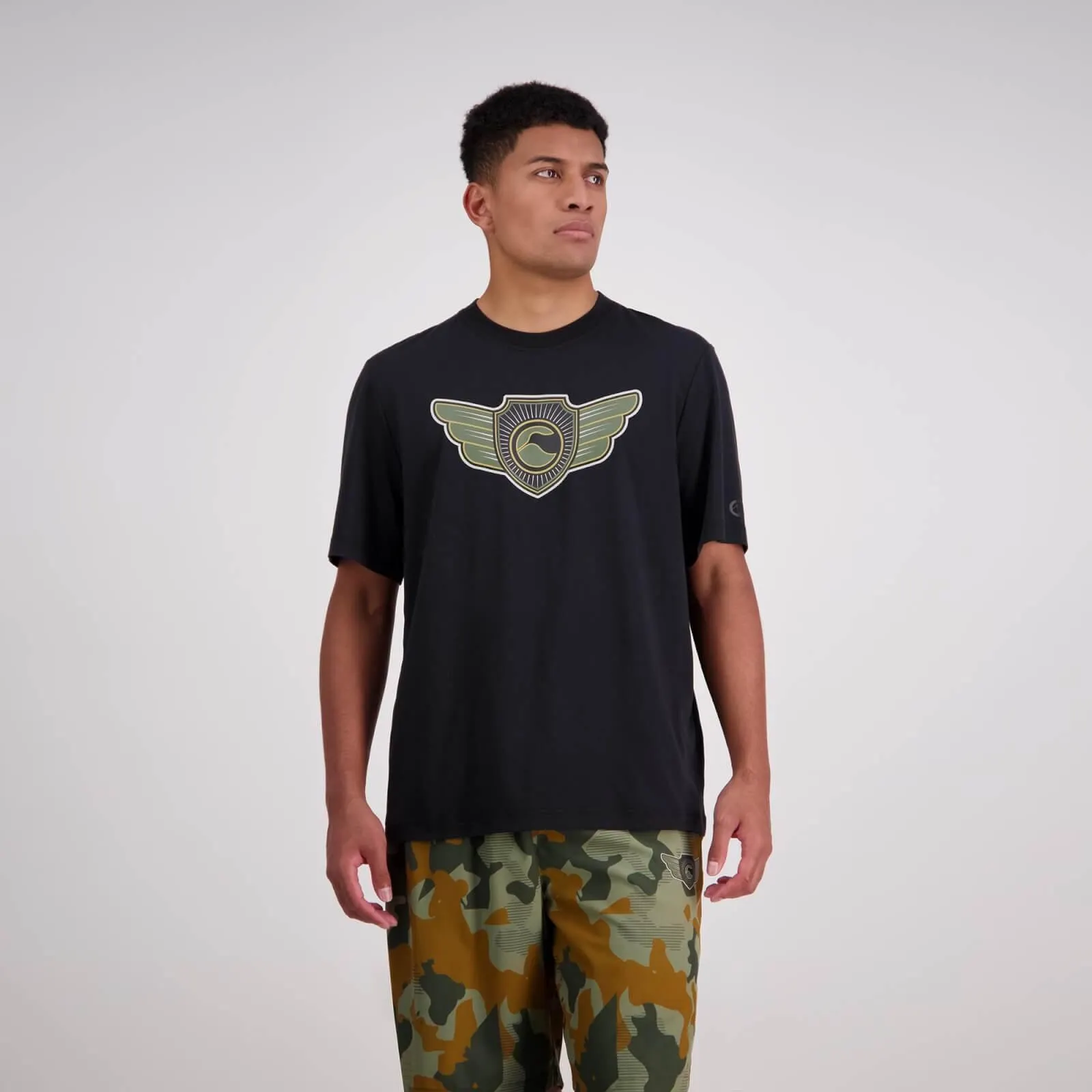 Mens Force Crest T-Shirt Jet Black