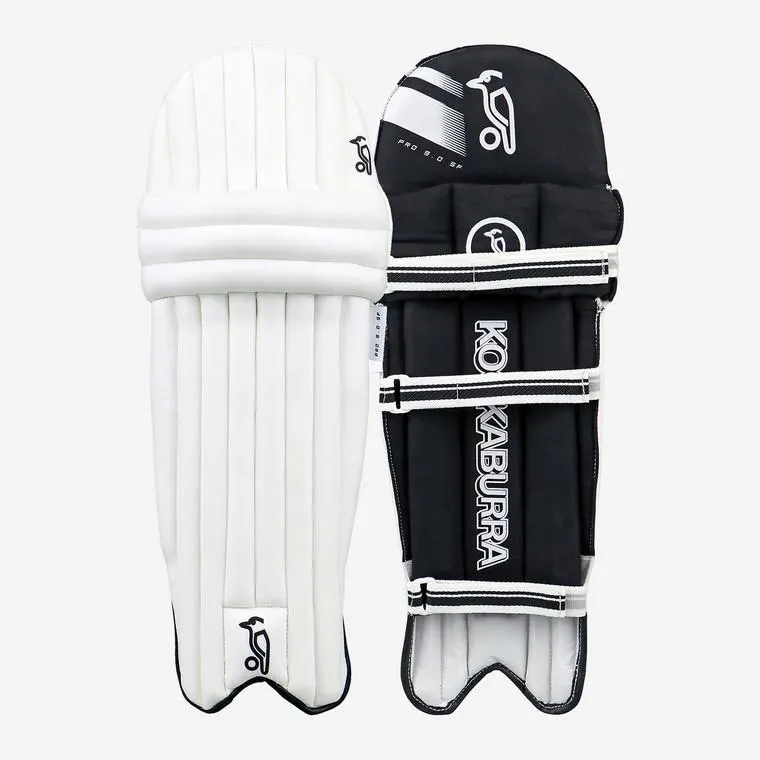 Kookaburra Pro 9.0 Slim Fit Leg Guards White/Black