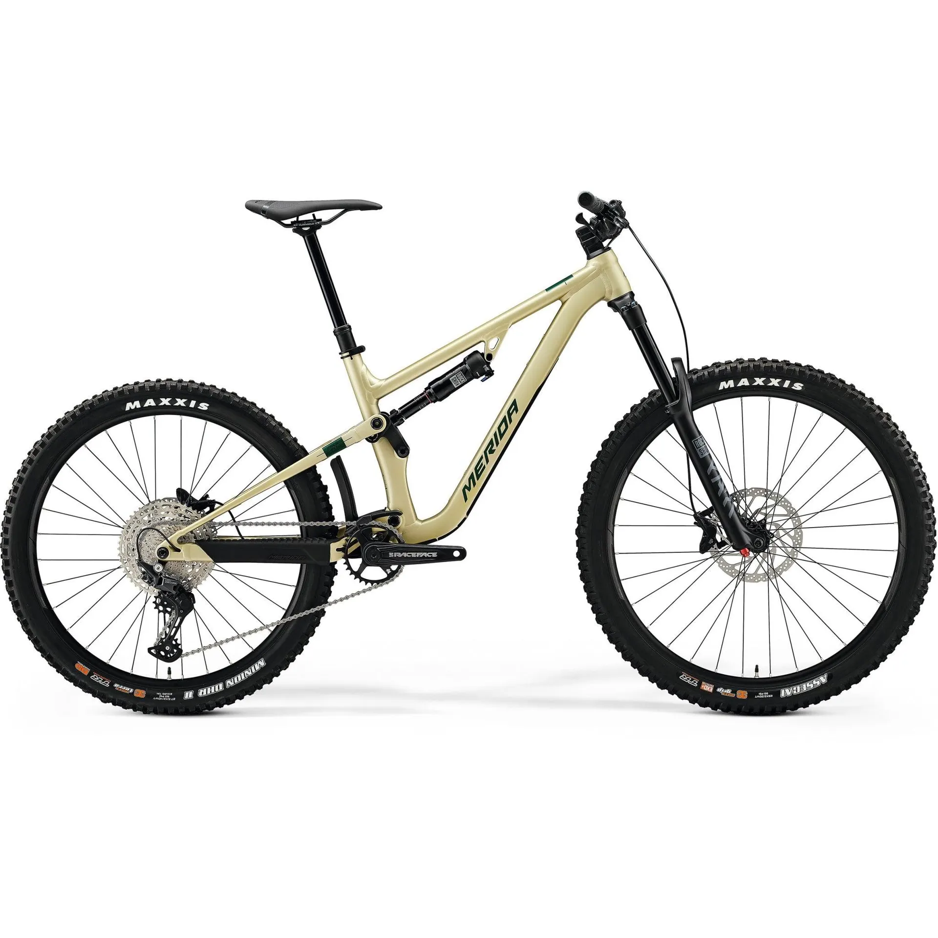 Merida One Sixty 500 Enduro Bike Silk Champagne/Green/Black