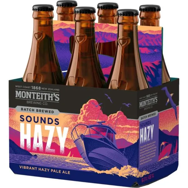 Monteith's Sounds Hazy 6pk Btls