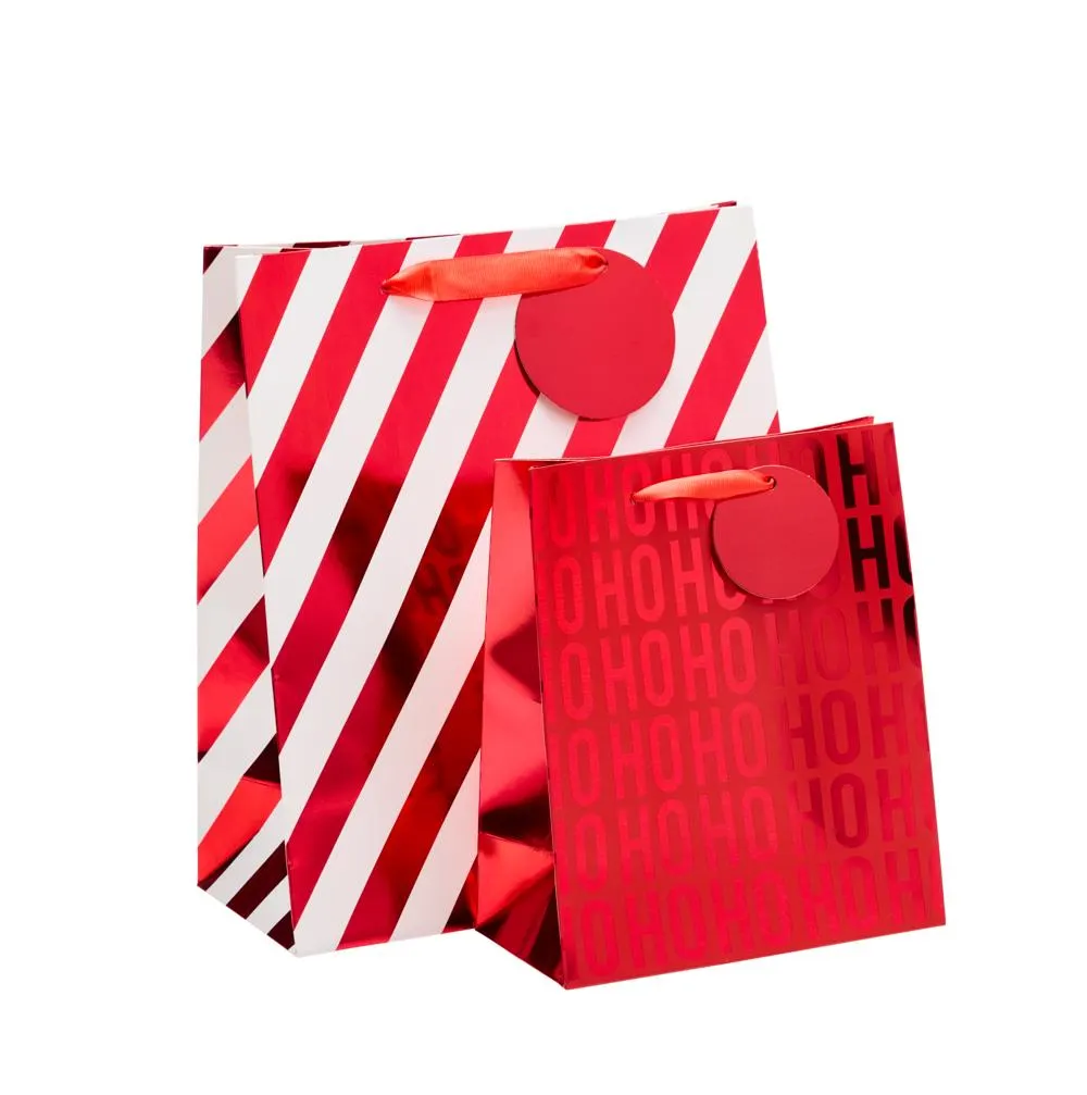 WHSmith Red & White Multi-Size Gift Bags Pack of 2