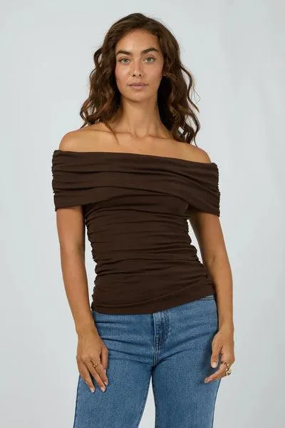 All About Eve Maddie Knit Top Brown