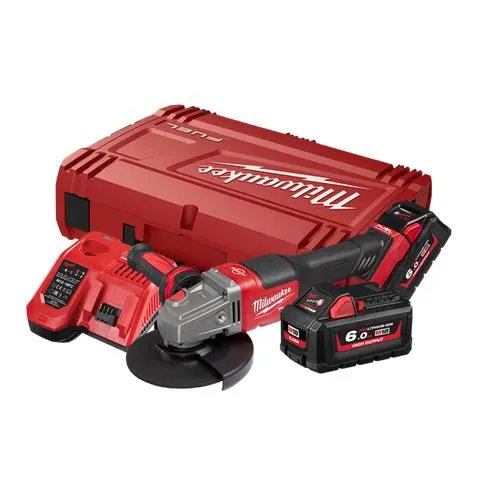 Milwaukee M18 FUEL Cordless Angle Grinder Rapid Stop 125mm 18v 6Ah