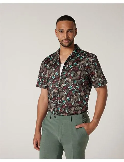 Regular Floral Print Short Sleeve Shirt