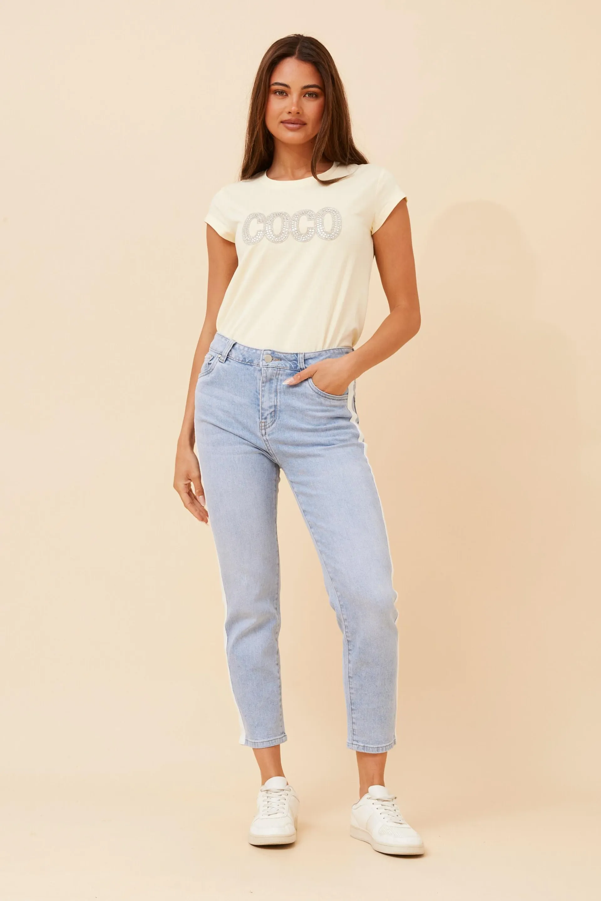 ZAHRA CROP DENIM PANTS