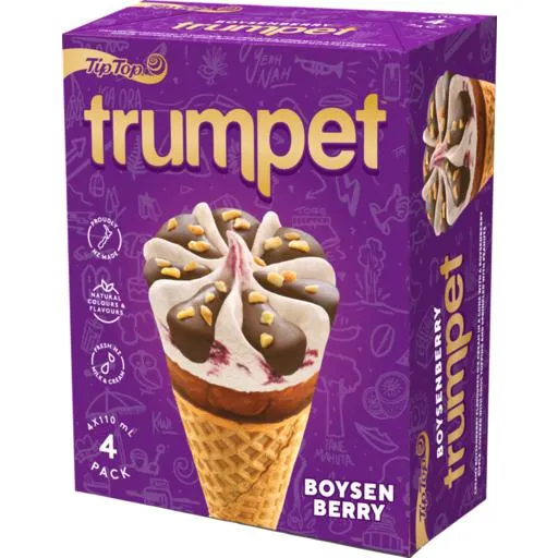 Tip Top Trumpet Boysenberry 4 Pack