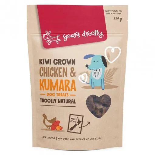 Yours Droolly Kiwi Grown Chicken & Kumara Dog Treats