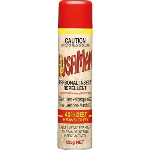 Bushman Heavy Duty Aerosol 40% Deet 225g
