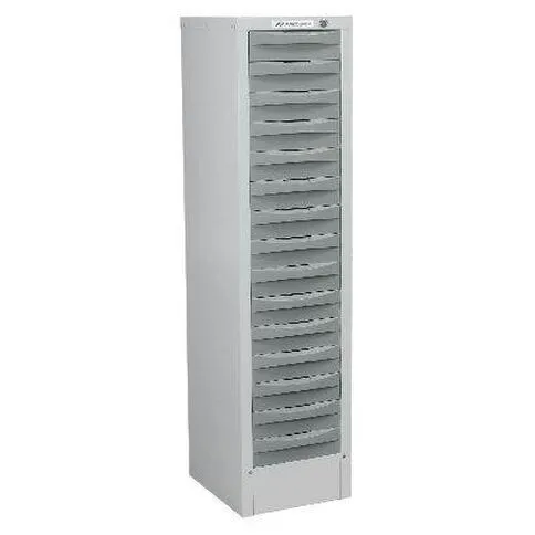 Precision Multi 15 Drawer Silver Grey