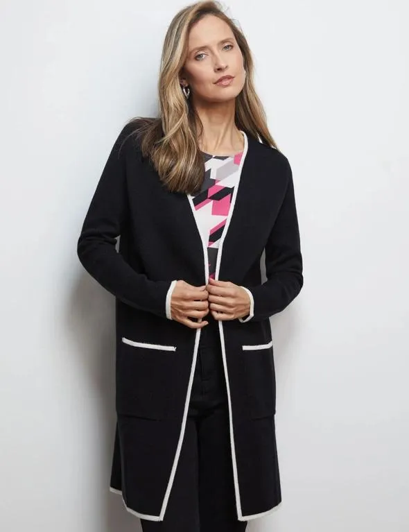 Liz Jordan Contrast Edge Cardi