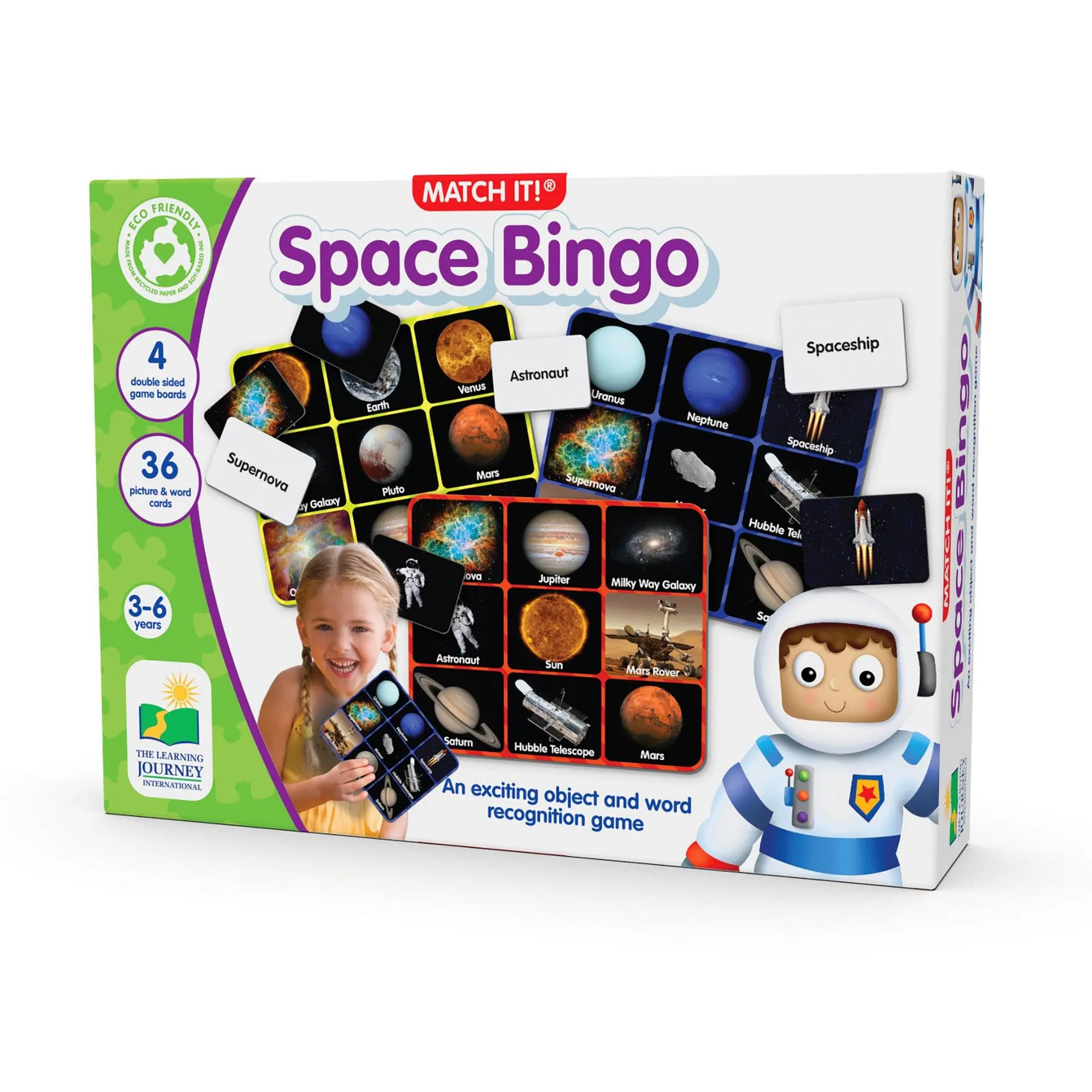 The Learning Journey | Match It! Space Bingo