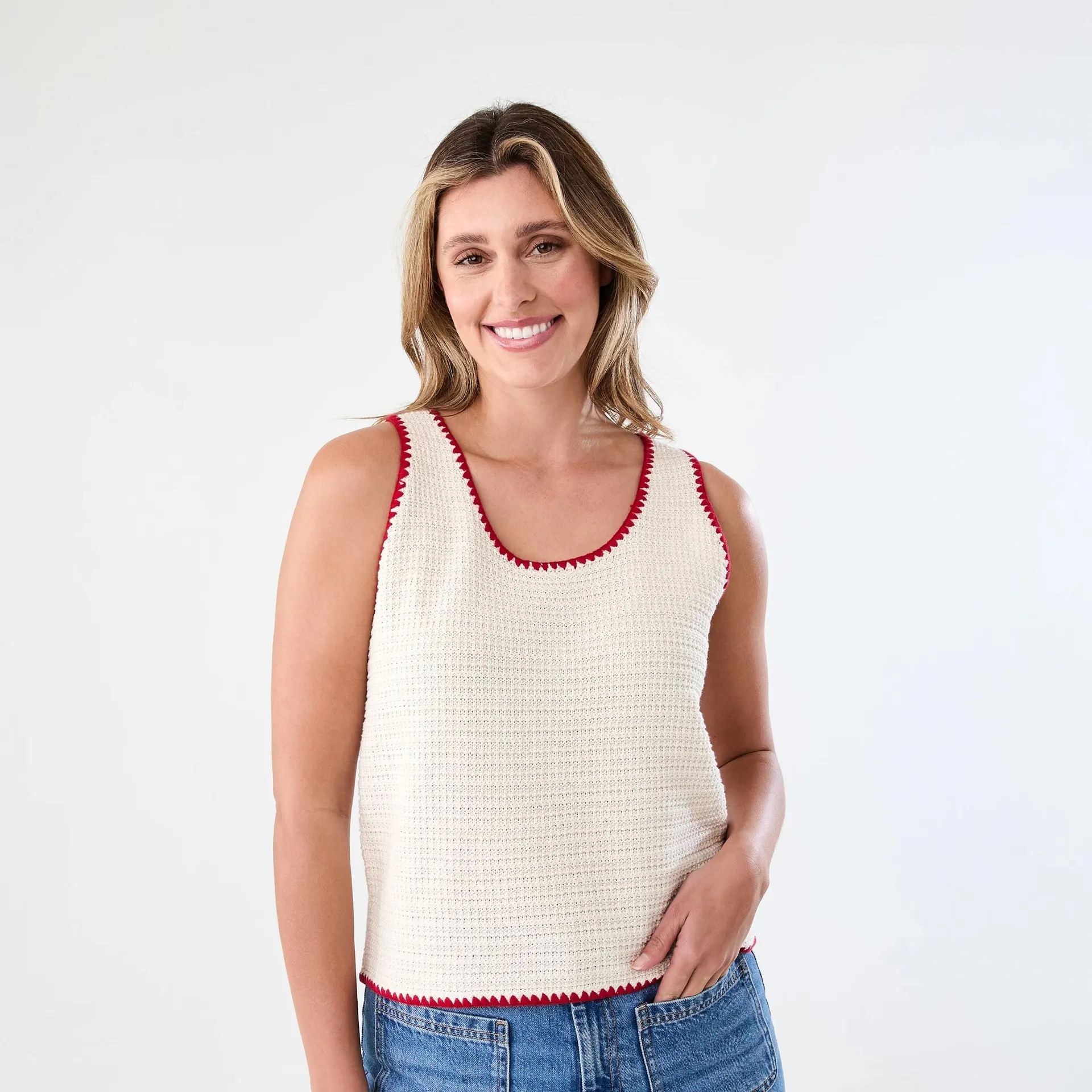 Stitch Edge Crochet Tank