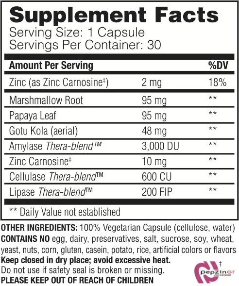 Enzymedica Acid Soothe 90 Capsules