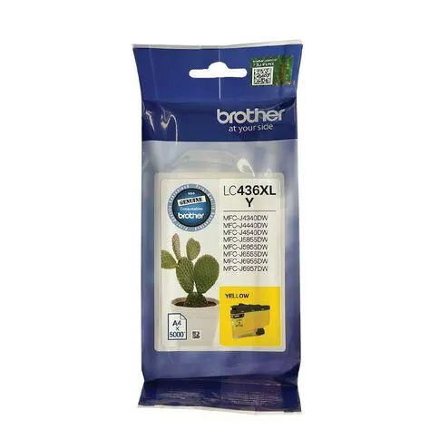 Brother LC436XLY Ink Yellow 5000 Pages