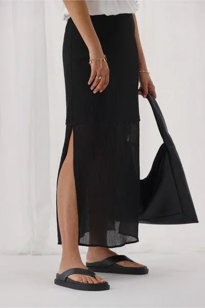 Ayva Tessa Maxi Skirt Black