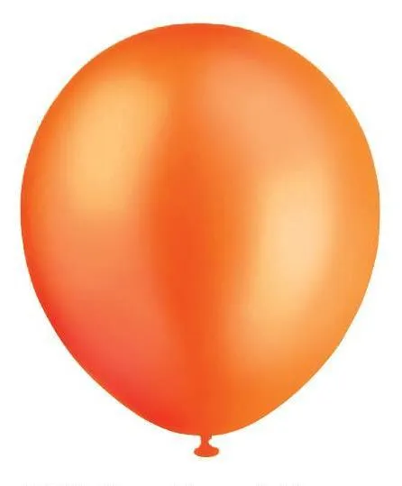 METALLIC BALLOONS 20PC ORANGE