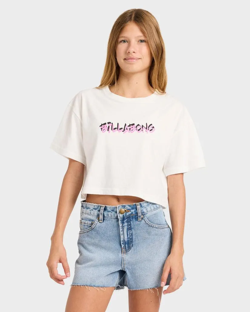 GIRLS 6-16 SAY MY NAME OVERSIZED T-SHIRT