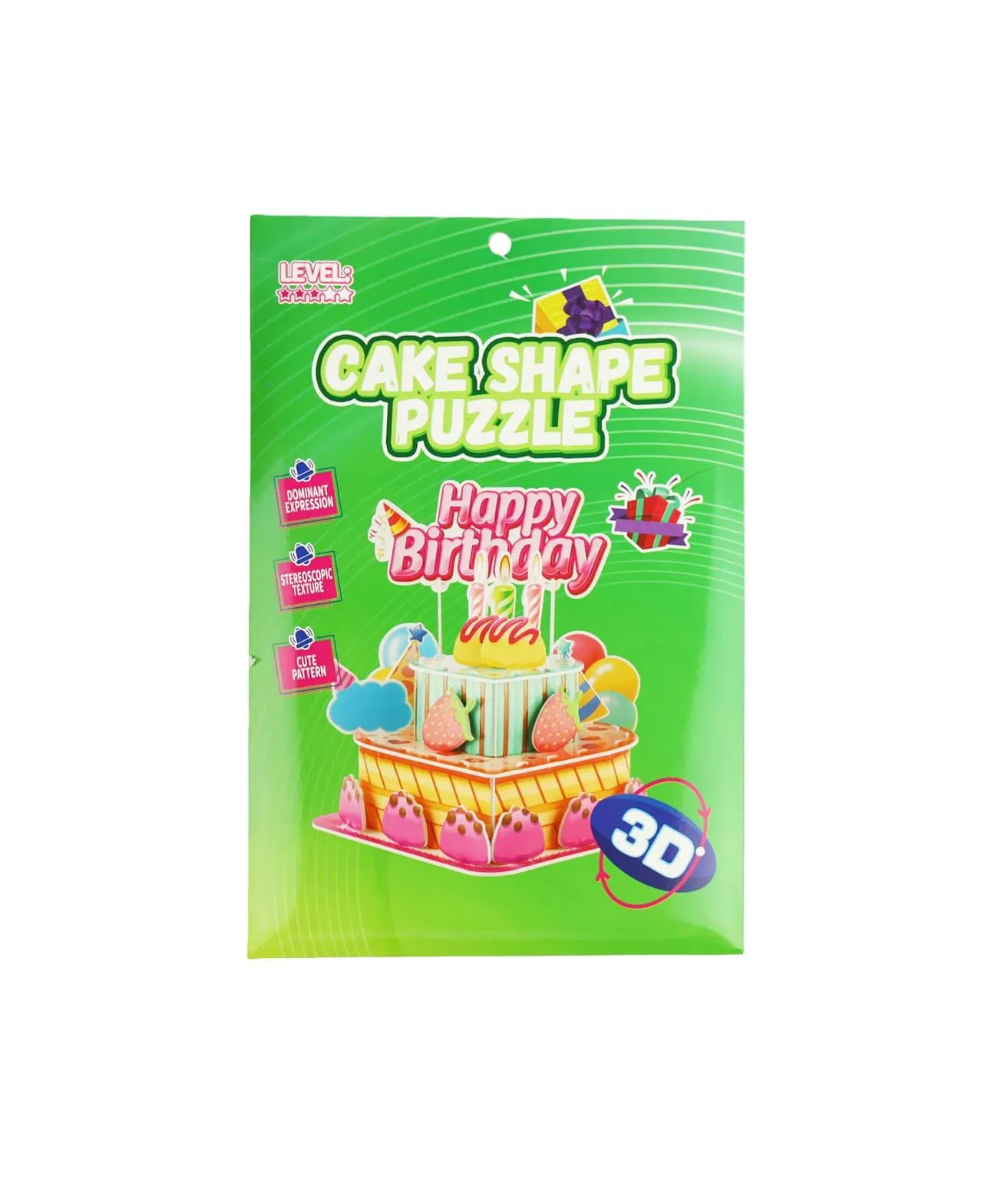 Cake Shape 3D Visual Puzzle Assorted