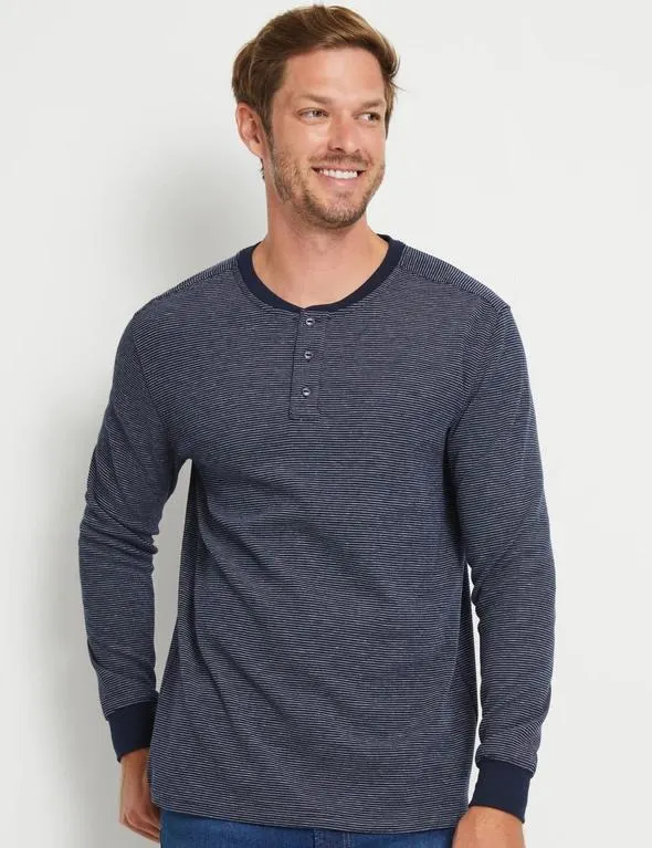 Rivers Long Sleeve Henley Tee