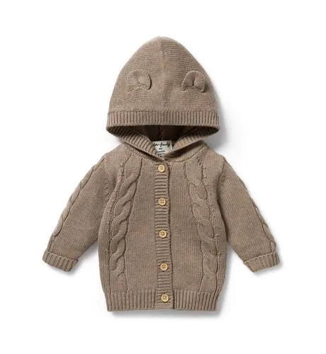 Wilson & Frenchy Walnut Knitted Cable Jacket