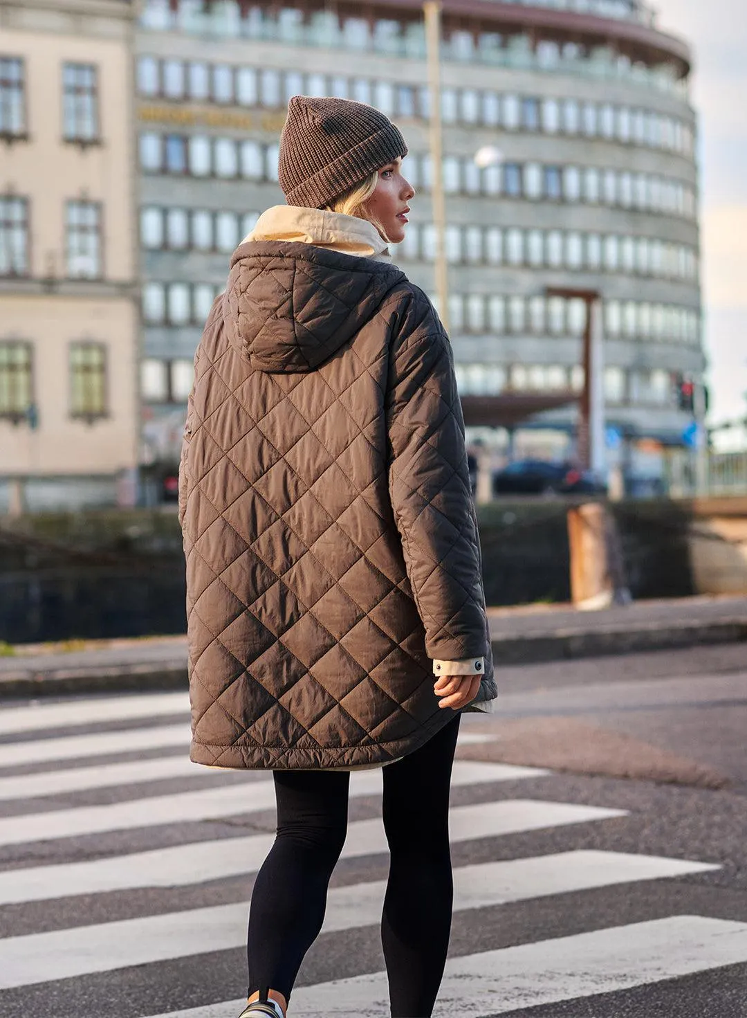 MACCHIATO OVERSIZED QUILTED ANORAK