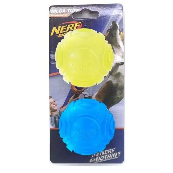 Nerf Sonic Ball Tpr Translucent Blue/green 2 Pack