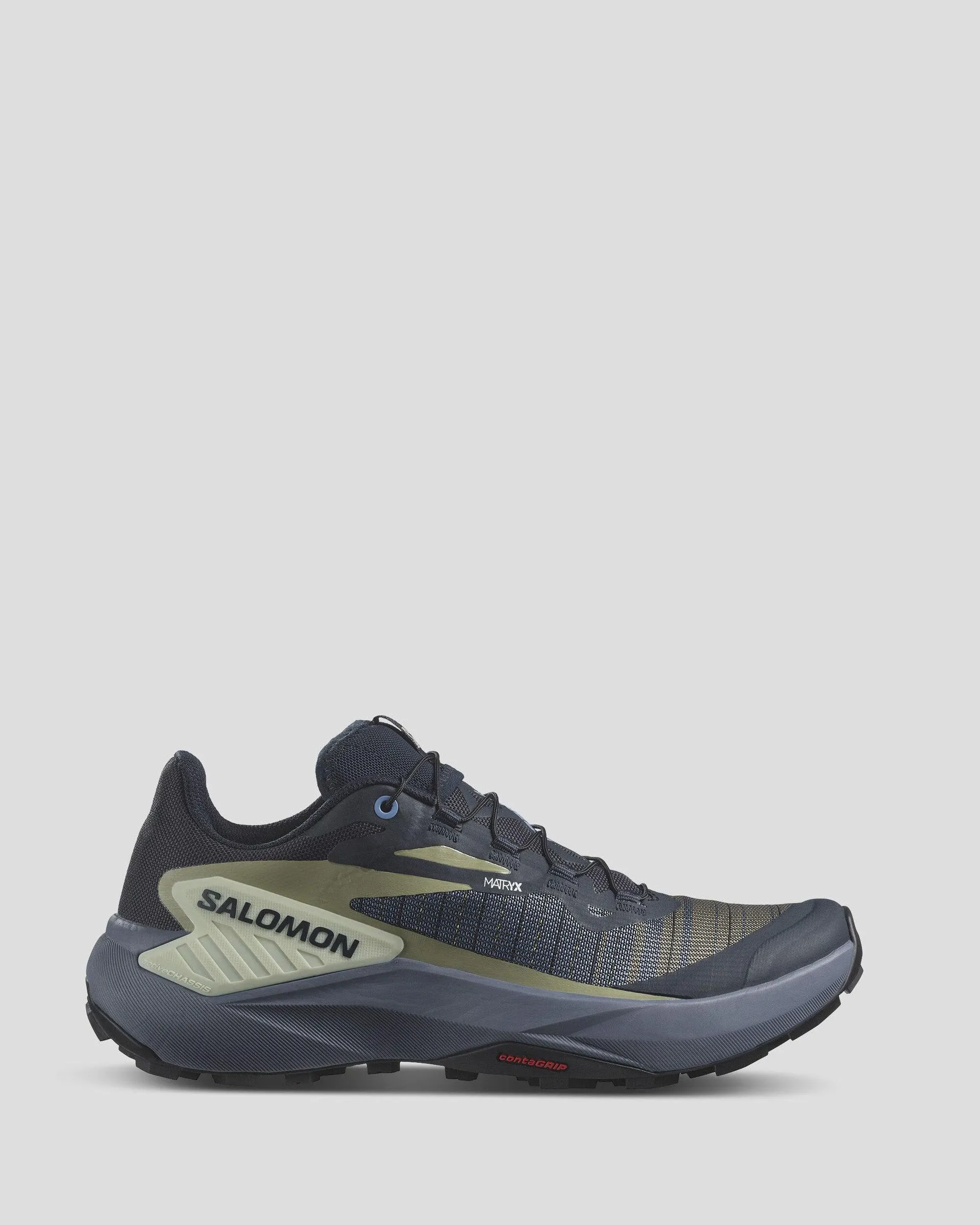 Women's Salomon Genesis Trail Running Shoes - Carbon/Grisaille/Aloe Wash