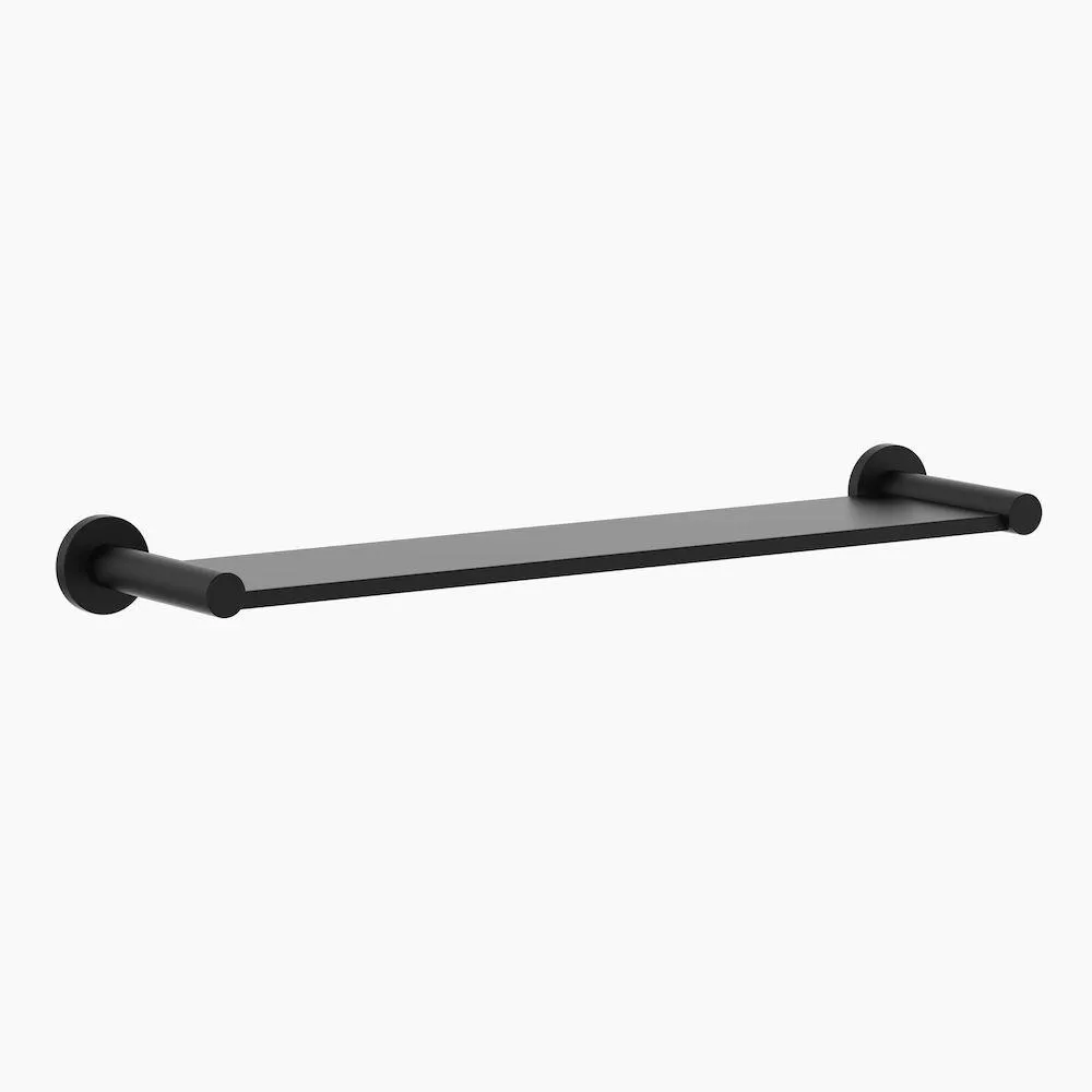 Round Metal Shelf Matte Black CL60018.B