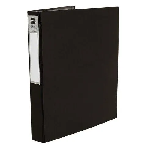 WS Ringbinder 2D 25mm Black A4