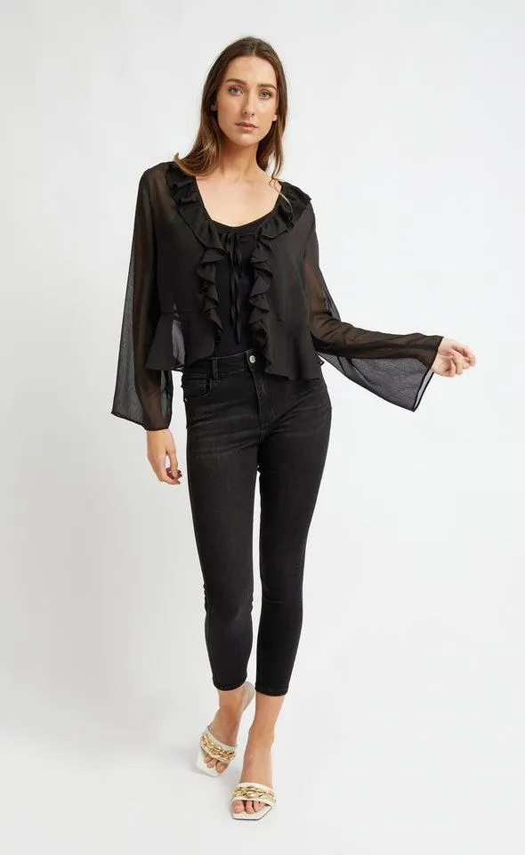 High Waist Black Jegging