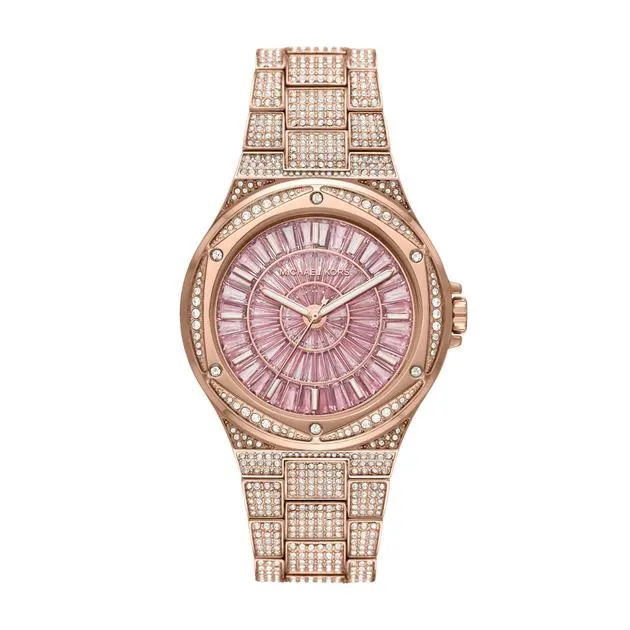Michael Kors Womens Lennox Rose Gold Watch Mk6992