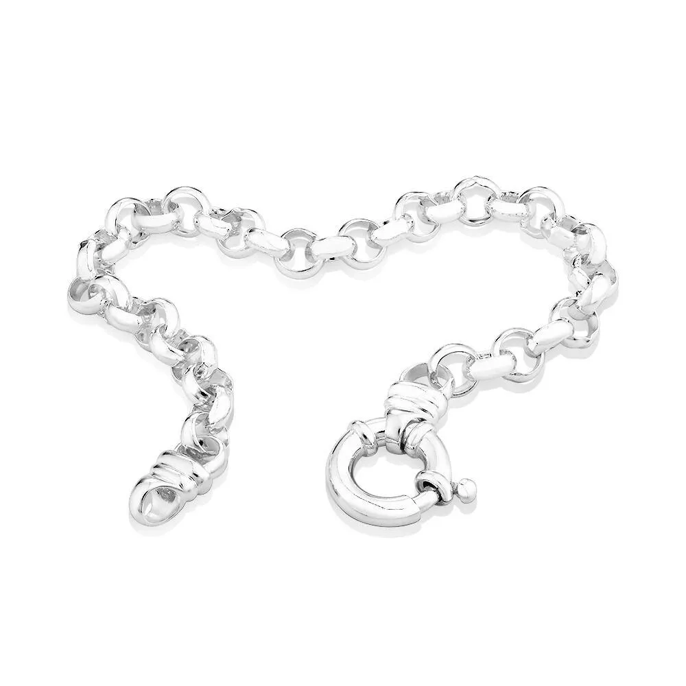 19cm (7.5") Belcher Bracelet in Sterling Silver
