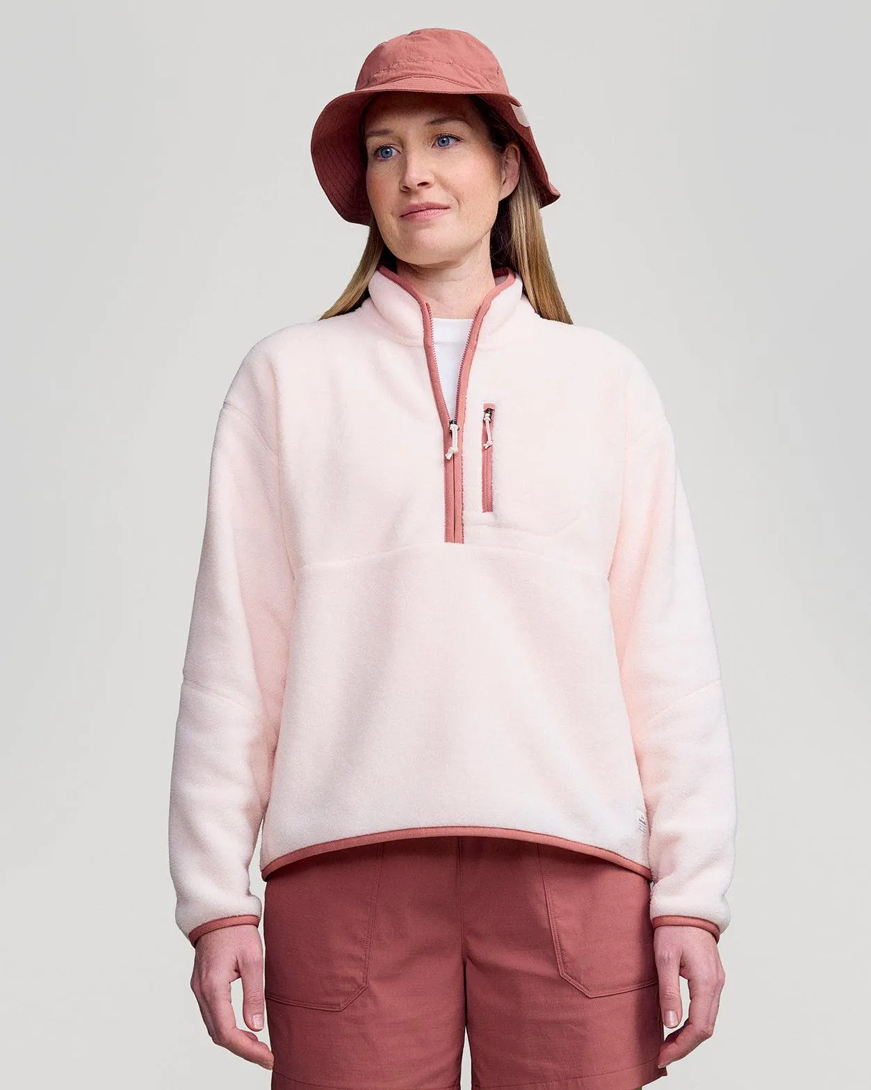 Women's Trailhead Fleece 1/4 Zip Pullover - Peachy