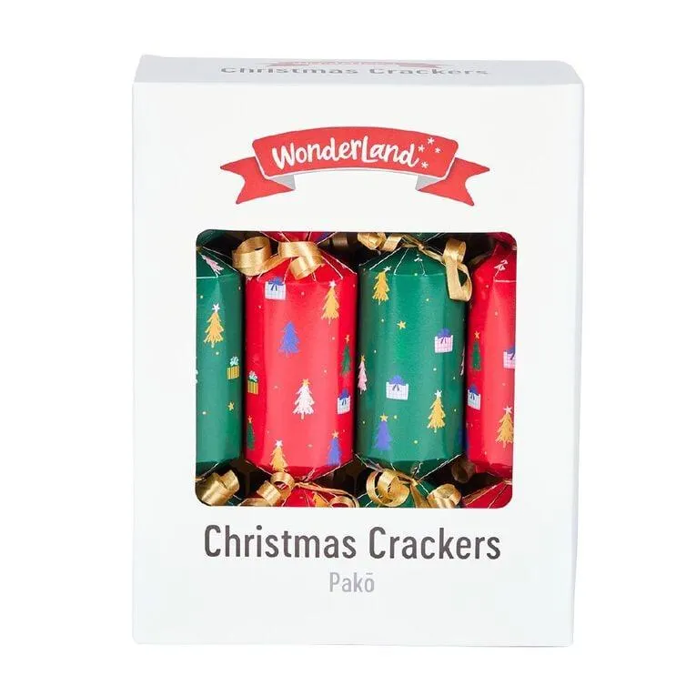 Wonderland Mini Christmas Crackers Assorted 8 Pack