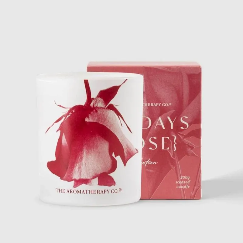 The Aromatherapy Co Sundays Candle Rose 200g