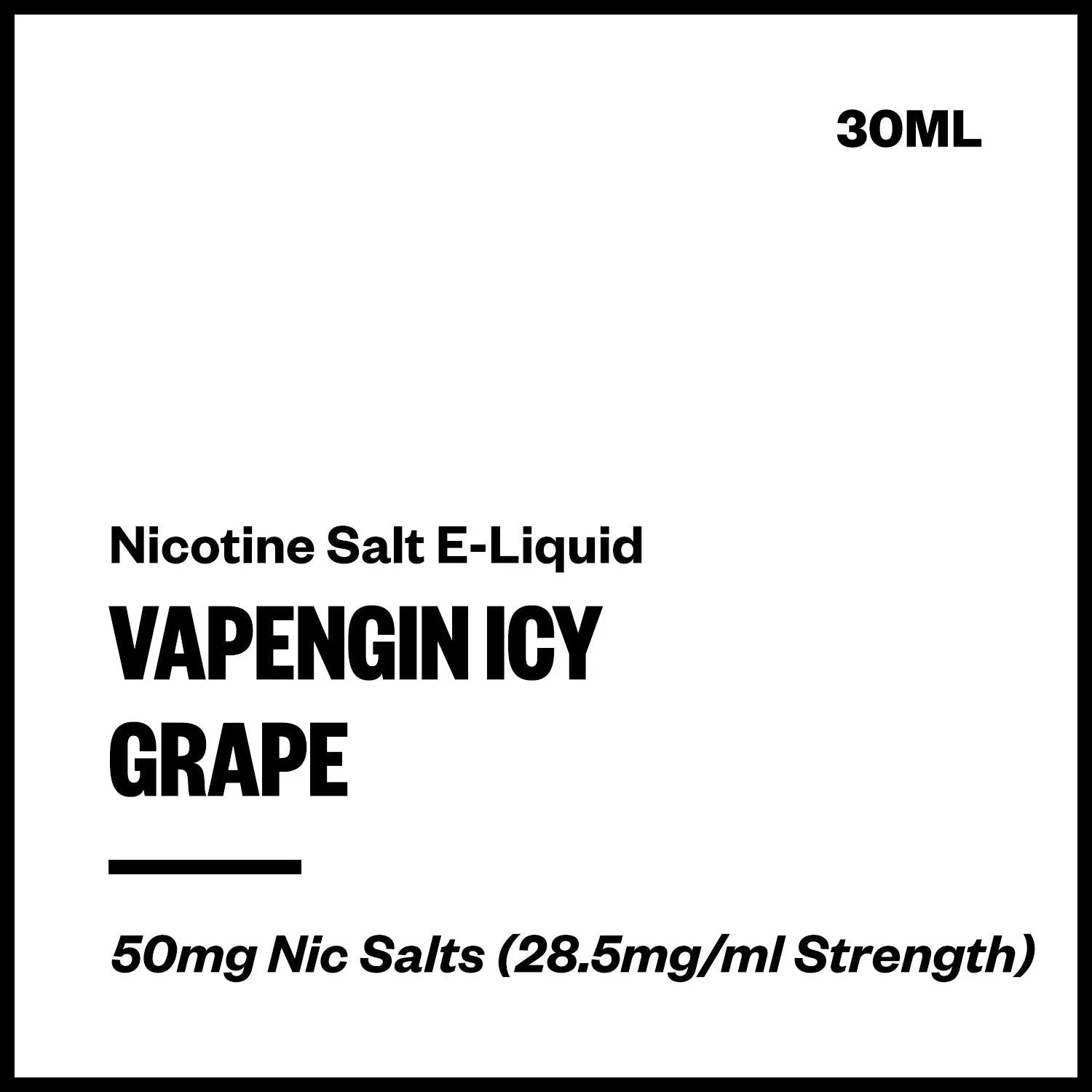 Vapengin Icy - Grape (Nic Salt E-Liquid 30ml)