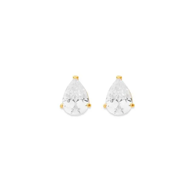 9ct, Cubic Zirconia Stud Earrings