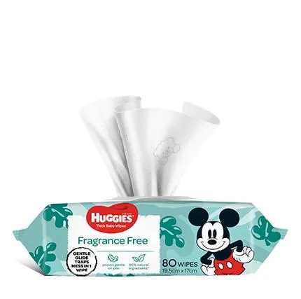 Huggies Wipes Fragrance Free Refill 80s