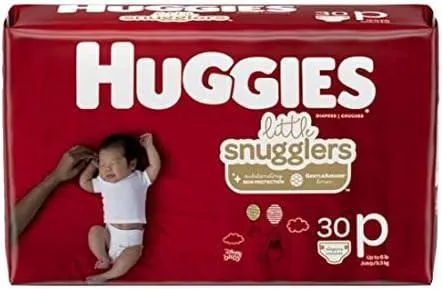 Huggies Little Snugglers Premature Nappies 30s