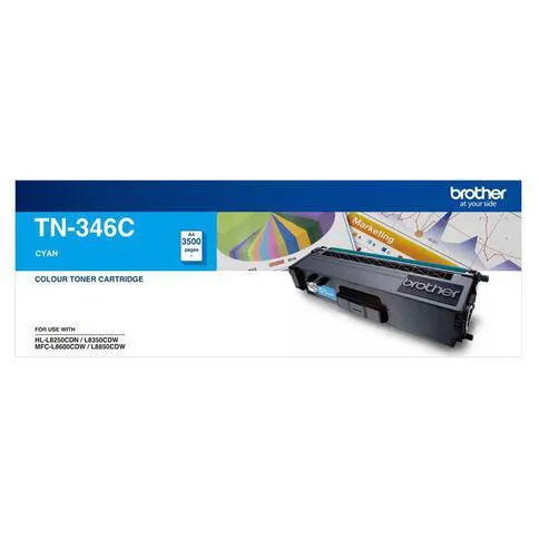 Brother Toner TN346 Cyan (3500 Pages)