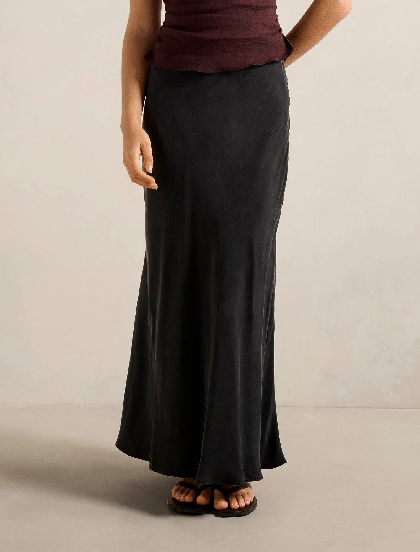 Nesta Cupro Maxi Skirt