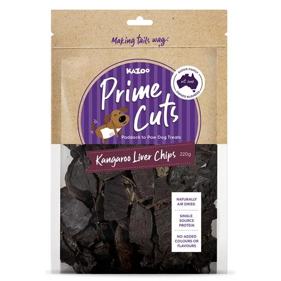 Kazoo Prime Cuts Kangaroo Liver Chips 220g